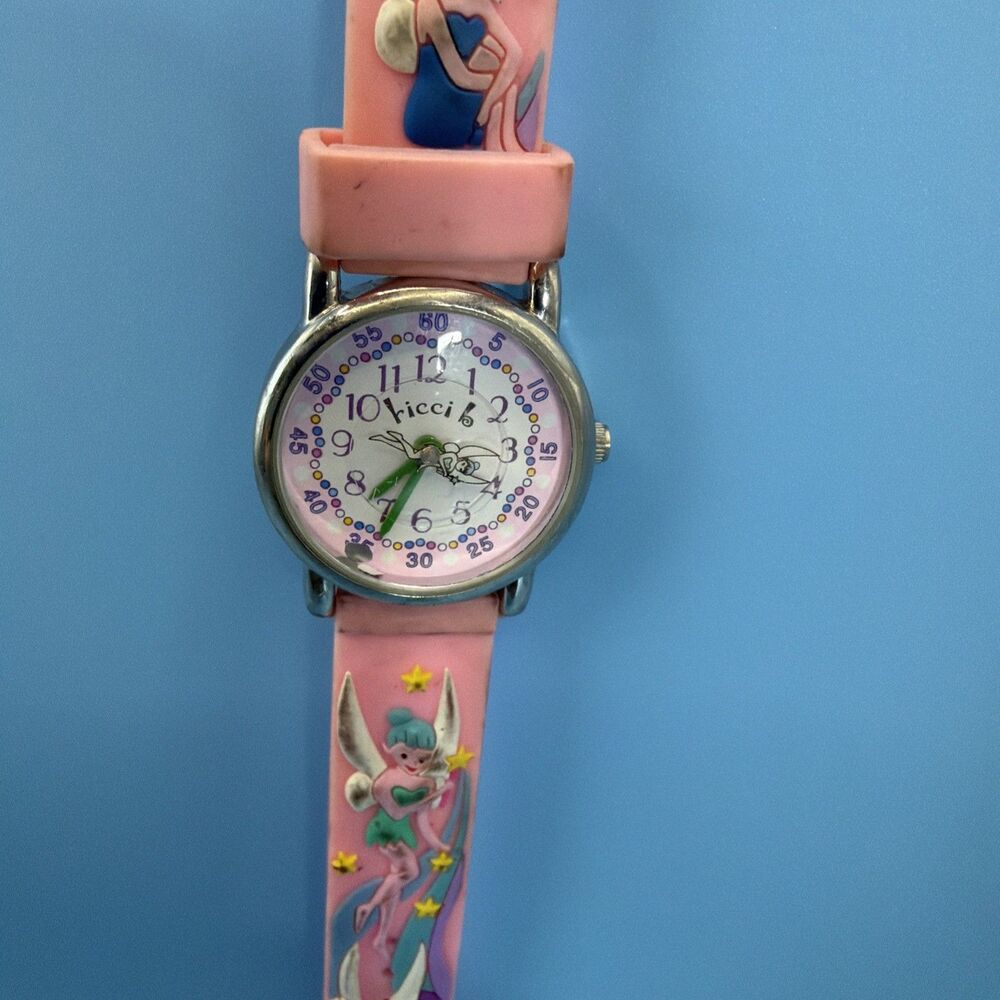 Kids Ricci B Fairies Pink 3D Silicone Band Analog Watch